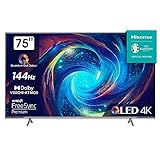 Hisense 75E7KQ PRO 189cm (75 Zoll) Fernseher, 4K UHD, QLED, Smart TV, HDR,...