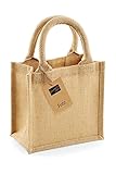 Westford Mill Wm411natu Wm411 Jute-Geschenktasche, klein, Natur,...