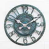 Taodyans Outdoor Wanduhr 30 cm - Garten Uhren Wasserdicht für...