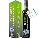 Kräuterland Schwarzkümmelöl 500ml, kaltgepresst & ungefiltert, hoher...