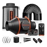 Spider Farmer Abluftset 100mm/4 Inch Rohrventilator mit GGS Temp Feucht...