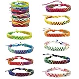 10 Stück Freundschaft Armbänder,Gewebte Armbänder Handgefertigt...