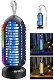 Insektenvernichter, Outdoor Mückenlampe 3-in-1 wiederaufladbar mit 4000mAh...