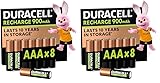Duracell Akku AAA, wiederaufladbare Batterien AAA, 8 Stück, Unsere Nr. 1 -...