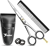 Candure Friseurschere 6,5 Zoll Professionelle Haarschneideschere mit Kamm &...