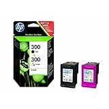 HP 300 original Tintenpatrone CN637EE schwarz und dreifarbig...