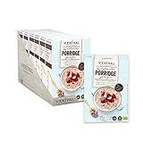 Verival Porridge Erdbeer Chia Glutenfrei | 6 x 350g | vegan | ohne Palmöl...