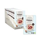 Verival Porridge Erdbeer Chia Glutenfrei | 6 x 350g | vegan | ohne Palmöl...