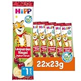 HiPP Leoparden Riegel Joghurt-Kirsch in Banane (22 x 23g), ab 1 Jahr,...