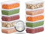 uandu Gefrierbox Set, Frischhaltedosen mit Deckel, Tiefkühldosen 10er Set,...