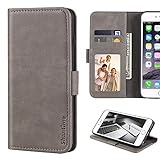 Shantime Elegante Leder Wallet Case Kompatibel mit Alcatel One Touch A3,...