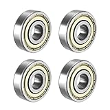 4 Stück Kugellager 608ZZ ABEC 7,Metall Double Shielded Miniatur...