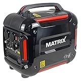 Matrix Notstromaggregat Benzin leise 2000 Watt Digitaler Generator Inverter...