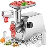 AIRMSEN 5-in-1 Elektrischer Fleischwolf –Tomatenpresse Multifunktionale...