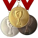 Larius Gewinner Medaillen 3er-Set – Metallmedaillen für Sport &...