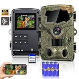 Lutranstra 5K Wildkamera WLAN, 64MP Full HD Wildkamera mit...