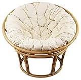 FRANK FLECHTWAREN Rattan Sessel rund Relaxsessel Papasan, 3-teilig Ø 90 x...