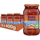 BEN’S ORIGINAL Sauce Süß-Sauer und extra Ananas, 6 Gläser (6x 400g)