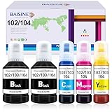 BAISINE 104 Tinte Kompatibel für Epson 104 102 EcoTank Tintenflasche für...