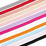 BENECREAT 24 Yards 12 Farben Elastischer Stretch-Spitzenbesatz, Bunte...