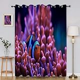 Rote Anemone Vorhänge, Wohnzimmer Schlafzimmer Verdunklungsvorhänge,...