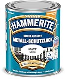 Hammerite Metallschutzlack Matt, Weiss, 750ml