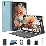 TUOHAITIME Android 14 Tablet 10 Zoll, 10GB RAM+64GB ROM/TF 1TB,...