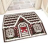 Weihnachtshausmatte, 59,9 x 89,9 cm, festliche, rutschfeste...