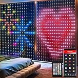 DBFAIRY Smart Lichtervorhang, 400 LED Vorhanglichter RGB mit Chip 2M x 2M...