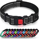 Taglory Hundehalsband, Weich Gepolstertes Neopren Nylon Hunde Halsband für...