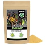 Senfpulver (500g), Senfmehl 100% naturrein aus Senfkörnern, Senfsaat...