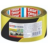 tesa Signal Markierungsklebeband UNIVERSAL - selbstklebendes Warnband zur...