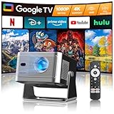 Alwtniet Beamer 4K Mit Google TV, Native Full HD 1080p Mini Projector...