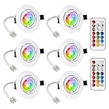 LED Einbaustrahler Schwenkbar Inkl. 6 x 6W Leuchtmittel GU10 LED...