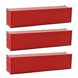 Evemodel 3Stk. 40ft Container Versand Güterwagen Spur H0 Modelleisenbahn...