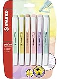 Textmarker - STABILO swing cool Pastel - 6er Pack - mit 6 verschiedenen...