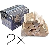 Kaminholz KaminHexen 2 x 12,5 kg Double Feature Buche, Stammholz aus...