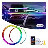 GPJYD Acryl Ambientebeleuchtung Auto LED Innenbeleuchtung, 2 IN 1...