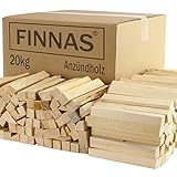 FINNAS 20kg Anfeuerholz Anzündholz Anmachholz Brennholz Kaminholz...