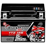 BlackMax YTZ14S Motorradbatterie GEL 12V 12Ah YTZ14-4 Batterie GTZ14-4...