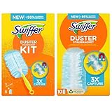 Swiffer Staubmagnet Trap & Lock Starterset (1 Staubwedel + 15 Tücher),...