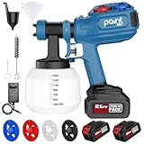 Akku Farbsprühsystem, Farbspritzgeräte mit 2X 3000mAh Akkus, Ladegerät &...