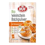 RUF Bio Weinstein-Backpulver, ohne Phosphatzusatz, Backtriebmittel zum...