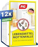 PIC Lebensmittelmotten Falle - 12 Lebensmittelmottenfallen - Mottenfalle...