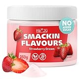 He-Ju Flavour Pulver Erdbeere 250g vegan, Geschmackspulver fast ohne...