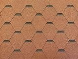Isolbau Dachschindeln Hexagonal Dreieck - Dachpappe als Bedachung für...