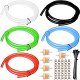ZAMDOE Benzinschlauch Kraftstoffleitung (5 Stück * 1 Meter) Gummi...