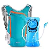 Trinkrucksack mit 2L Trinkblase Isolierung Schicht Wasserrucksack für...