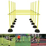 YRHome Sprungstangen-Set Trainingsstangen für Agility konditionelles...