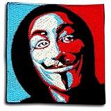 Vendetta Guy Fawkes Maske Patch - Anonymous Hacker Embroidered Badge - Iron...